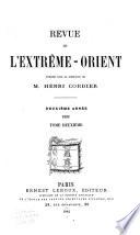 Revue de l'Extrême-Orient