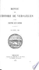 Revue de l'histoire de Versailles et de Seine-et-Oise