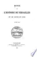 Revue de l'histoire de Versailles et de Seine-et-Oise