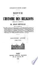 Revue de l'histoire des religions