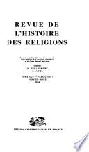Revue de l'histoire des religions