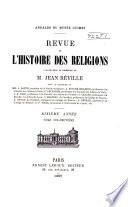 Revue de l'histoire des religions
