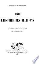 Revue de l'histoire des religions