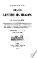 Revue de l'histoire des religions