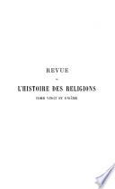 Revue de l'histoire des religions