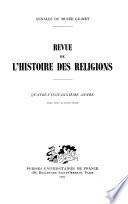 Revue de l'histoire des religions