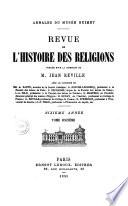 Revue de l'histoire des religions
