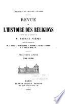 Revue de l'histoire des religions
