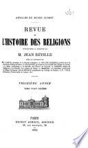Revue de l'histoire des religions