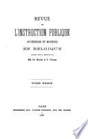 Revue de l'Instruction Publique en Belgique