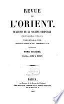Revue de l'Orient, de l'Algërie et des colonies