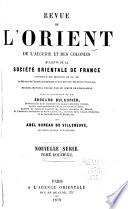 Revue de l'Orient et de L'Algérie et de colonies