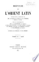 Revue de l'Orient latin