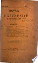 Revue de l'Université de Bruxelles