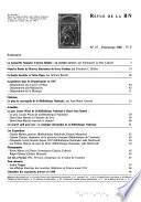 Revue de la Bibliothèque nationale