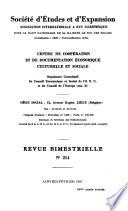 Revue de la société d'études et d'expansion