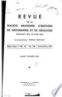 Revue de la Société haïtienne d'histoire, de géographie et de géologie