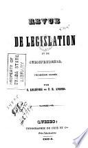 Revue de législation et de jurisprudence