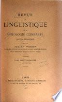 Revue de linguistique et de philologie comparée