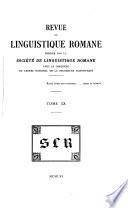 Revue de linguistique romane