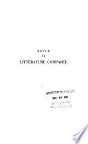 Revue de littérature comparée