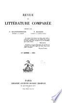Revue de littérature comparée
