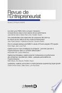 Revue de l’Entrepreneuriat