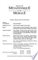 Revue de métaphysique et de morale