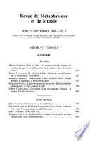 Revue de métaphysique et de morale