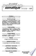 Revue de m♭edecine psychosomatique