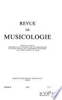 Revue de musicologie