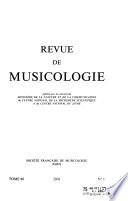 Revue de musicologie