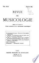 Revue de musicologie
