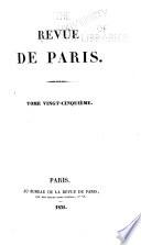 Revue de Paris ...
