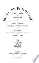 Revue de philologie française et provençale