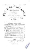 Revue de philologie française