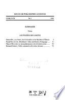 Revue de philosophie ancienne