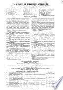 Revue de physique appliquée
