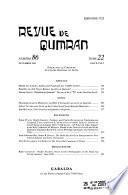 Revue de Qumran