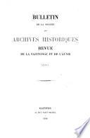 Revue de Saintonge & d'Aunis