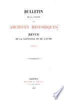 Revue de Saintonge & d'Aunis