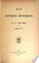 Revue de synthèse historique