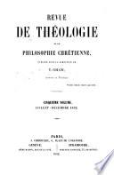 Revue de théologie et de philosophie chrétienne