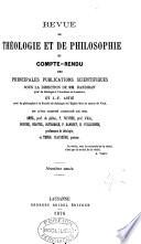 Revue de théologie et de philosophie
