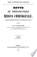 Revue de thérapeutique medico-chirurgicale