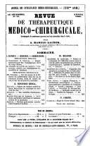 Revue de thérapeutique medico-chirurgicale