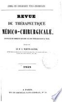 Revue de thérapeutique médico-chirurgicale