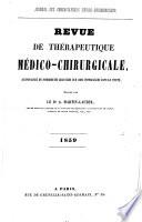 Revue de thérapeutique medico-chirurgicale