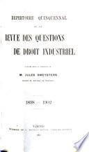 Revue des accidents du travail et de droit industriel et social