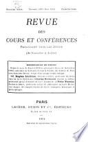 Revue des cours et conférences